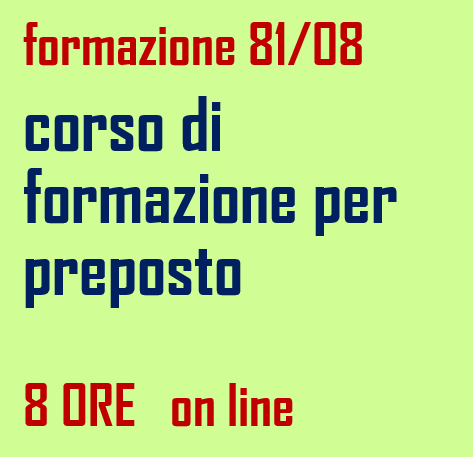 Corso per preposto